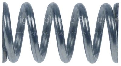 Spring ø 14,5mm L 27,5mm wire gauge ø 2mm windings 4