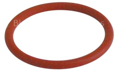 O-ring silicone thickness 3,53mm ID ø 34,52mm Qty 1 pcs