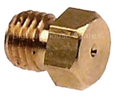 Nozzle bore 0,7mm thread M6x0.75 L 9mm WS 7