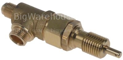 Steam/water tap inlet 1/4" outlet 3/8" shaft 6mm shaft L 14mm