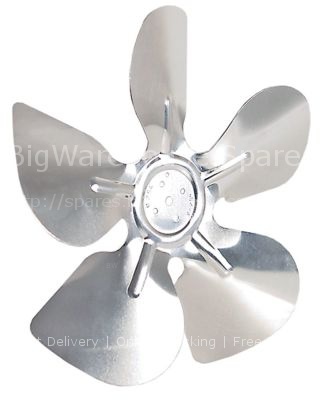 Fan wheel sucking ø 254mm fan wheel mounting 25,4mm blade angle