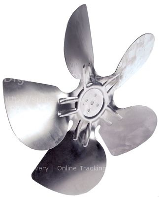 Fan wheel sucking ø 300mm fan wheel mounting 25,4mm blade angle