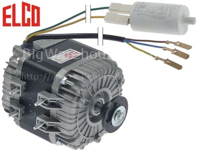 Fan motor 45W 230V 50Hz L1 53mm L2 18mm L3 120mm W 103mm cable l