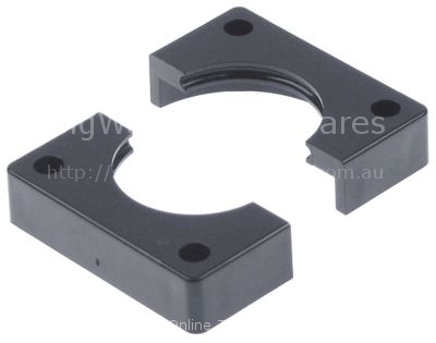 Flange ID ø 37mm L 60mm W 60mm H 14mm for pipe