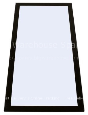 Glass panel L 645mm W 315mm thickness 5mm rectangular
