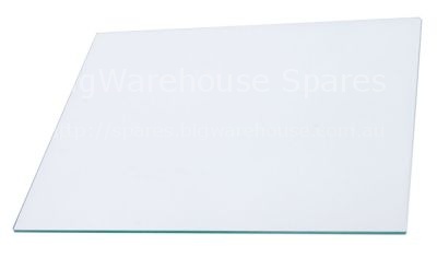 Glass panel L 340mm W 280mm rectangular