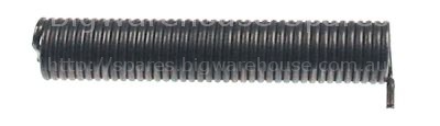 Torsion spring ø 27,4mm L2 148mm wire gauge ø 3,4mm mounting pos