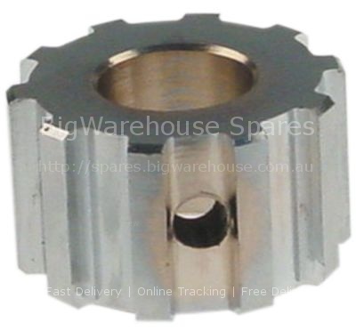 Gear wheel teeth 10 shaft intake ø 20mm ø 44mm stainless steel