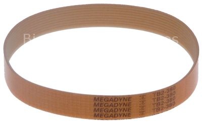 Poly-v belt grooves 6 W 12mm L 630mm profile TB2