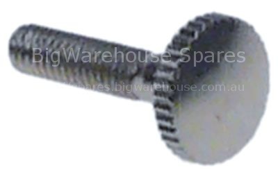 Thumb screw for glass plate thread M4 L 18mm