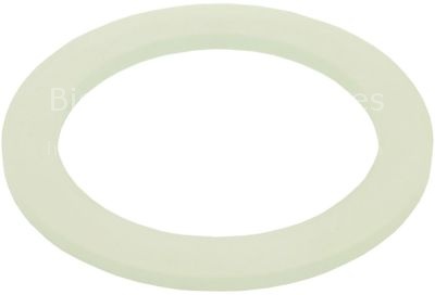 Gasket silicone ED ø 40mm ID ø 30mm thickness 2mm Qty 1 pcs