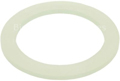 Gasket silicone ED ø 40mm ID ø 30mm thickness 2mm Qty 1 pcs