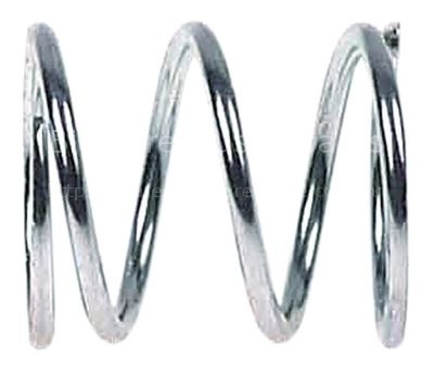 Compression spring ø 14mm L 16mm wire gauge ø 1,2mm slicer 220-2