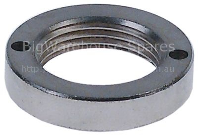 Knurled nut for carriage thread M22 ø 32mm chrome-plated 220-250