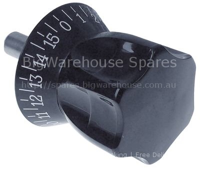 Adjusting knob 0-15 ø 60mm shaft ø 12mm shaft L 32mm