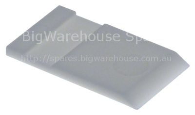 Wiper L 45mm W 25mm thickness 3mm plastic SO1650/SO2020