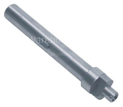 Drive shaft model 8 ø 15mm L 124mm D1 ø 20mm shaft diameter 10x1