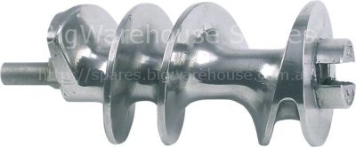 Auger model 22 ø 64mm L 150mm stainless steel with spindle ENTER