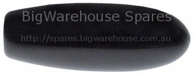 Cone handle thread M10 ø 29mm L 82mm black
