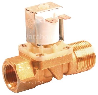 Solenoid valve 2-ways 230VAC inlet 3/4" ET outlet 1/2" IT connec