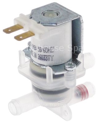 Solenoid valve double straight 220-240VAC inlet 11mm outlet 11mm