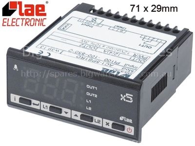 Electronic controller LAE type AC1-5PS1RD mounting measurements