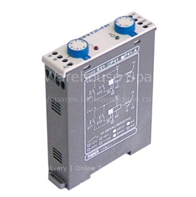 Time relay FIBER E21.F41 time range 0-3min/0-1min 220-240VAC 5A