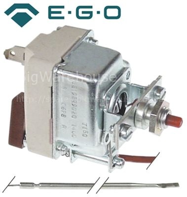 Safety thermostat capillary pipe 570mm probe ø 3,03mm 1-pole pro