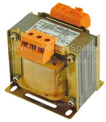 Transformer primary 230/400VAC secondary 12/24VAC 63VA secondary