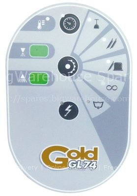 Keypad foil dishwasher Gold74
