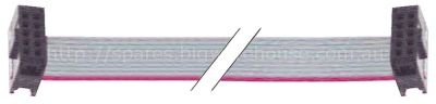 Ribbon cable 10-pole L 750mm plug type FC-10P raster size 254mm