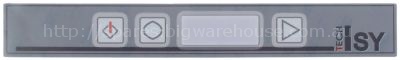 Keypad foil for dishwasher suitable for COLGED L 257mm W 35mm