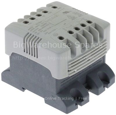 Transformer primary 230/400V secondary 12/24V 63VA secondary 6.3