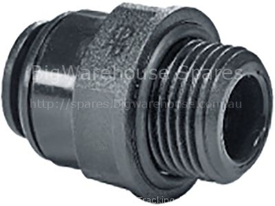 Push-in fitting John Guest straight thread 1/4" BSP pipe connect