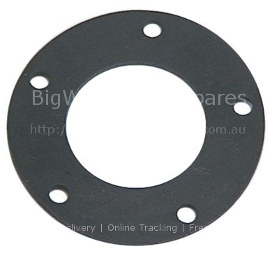 Gasket D1 ø 65mm D2 ø 35,5mm thickness 2,5mm with 5 holes wash a