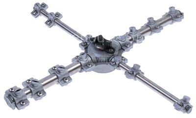 Wash and rinse arm wash arm L 355mm rinse arm L 355mm w. jets 7