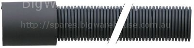 Drain hose DN19 L 1500mm straight ø inside 24mm straight ext. ø