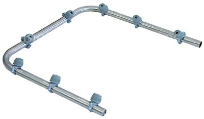 Wash arm H 395mm L 388mm nozzles 8 mounting pos. upper