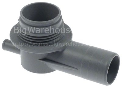 Wash arm support mounting pos. upper thread 1 1/2" D1 ø 60,5mm D