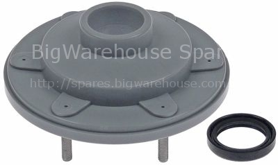 Flange with ring gasket H 35mm ø 130mm mounting pos. upper M6
