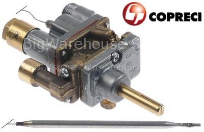 Gas thermostat COPRECI t.max. 110°C gas inlet pipe flange ø21mm