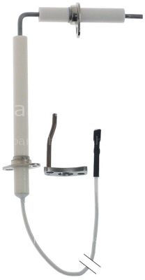 Ignition electrode flange length 28mm flange width 16mm D1 ø 9mm
