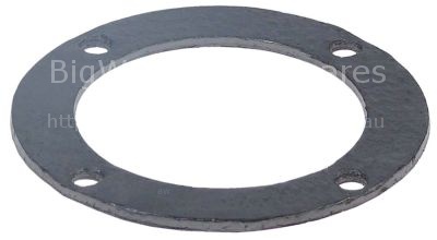 Gasket D1 ø 102mm D2 ø 71mm thickness 3,3mm graphite