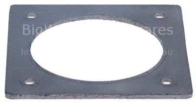 Gasket L 110mm W 110mm H 3,3mm hole ø 81mm graphite