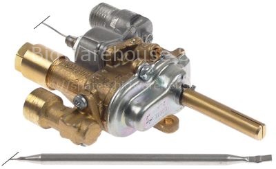 Gas thermostat COPRECI type MTZ22300 30-90°C gas inlet pipe flan
