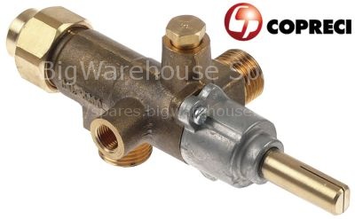 Gas tap COPRECI type CAL-3200 gas inlet M18x1.5 (tube ø 12mm)