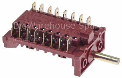 Cam switch 4 operating positions sequence 1-0-2-3 momentary 16A(