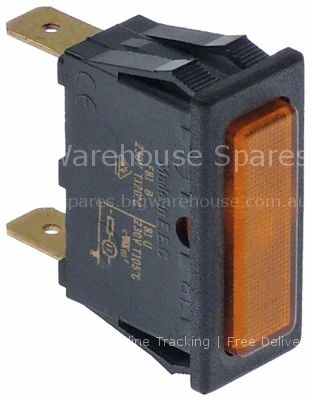 Indicator light mounting measurements mm 230V connection male fa