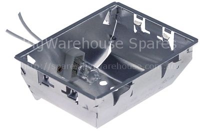 Lamp socket for halogen lamp 12V 20W socket G4 mounting measurem