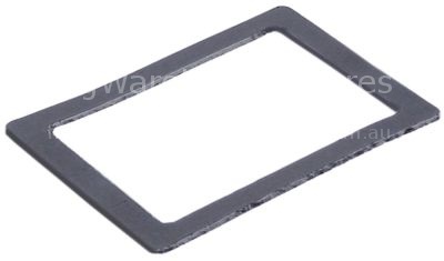 Gasket for oven lamp L 78mm W 62mm thickness 1mm graphite